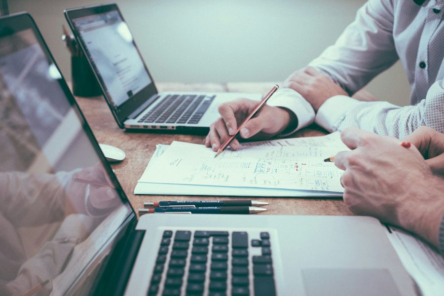 Reviewing financial workings